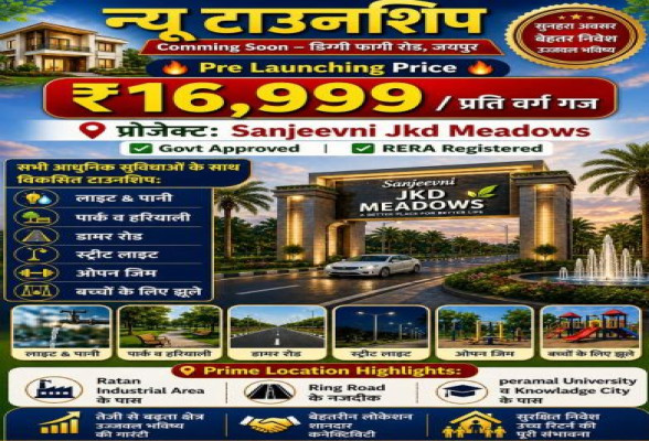 Sanjeevni JKD Meadows, Jaipur - Residential Plots
