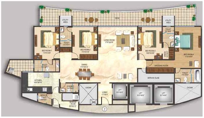 Orchid Heights, Mumbai - 4 Bedroom Apartments