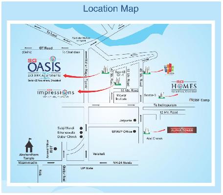 SG Oasis, Ghaziabad - 2 & 3 BHK Apartments