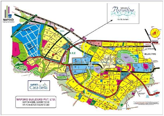 Mapsko Paradise, Gurgaon - 2 - 3 Bedroom Apartments