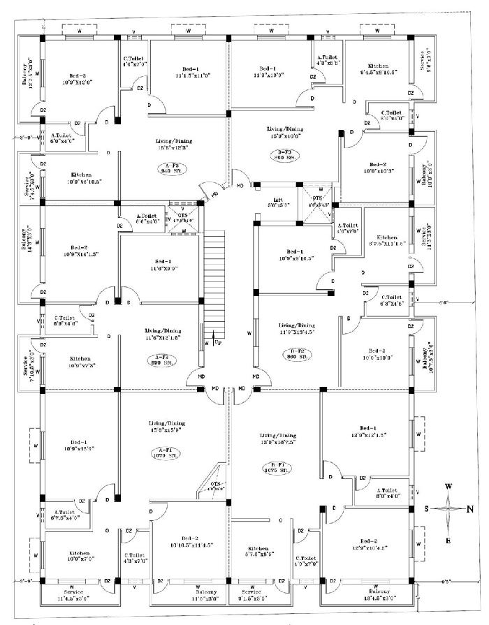 Coral Flats, Chennai - 2 BHK Apartment