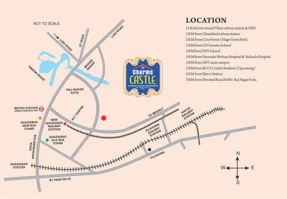 Charms Castle, Ghaziabad - 2/3 BHK Apartment