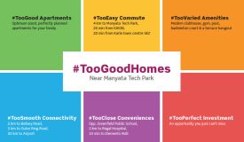 Provident Toogoodhomes, Bangalore - 2 BHK Apartment