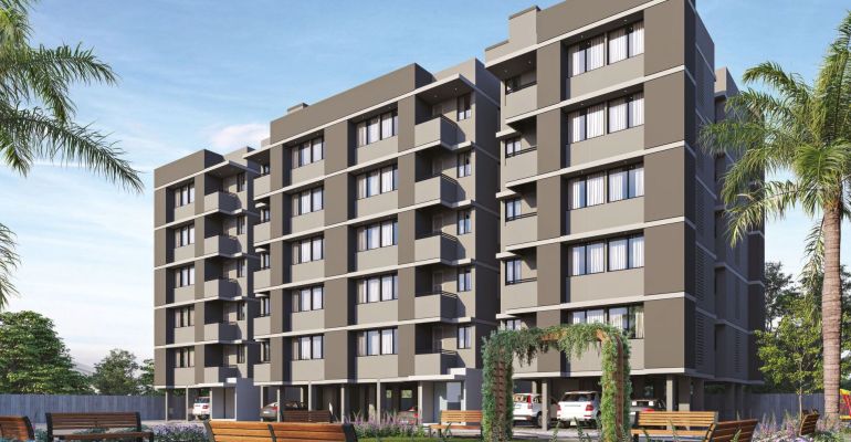 Bhavya Residency, Surat - 1/2 BHK Apartment