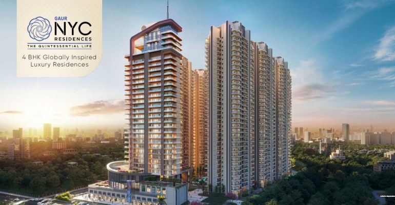 Gaur NYC Residence, Ghaziabad - Ultra Luxury 4BHK Flat
