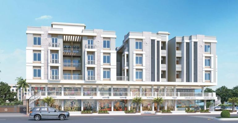 Vishranti Enclave, Vadodara - Shops and 2 & 3 BHK Apartments