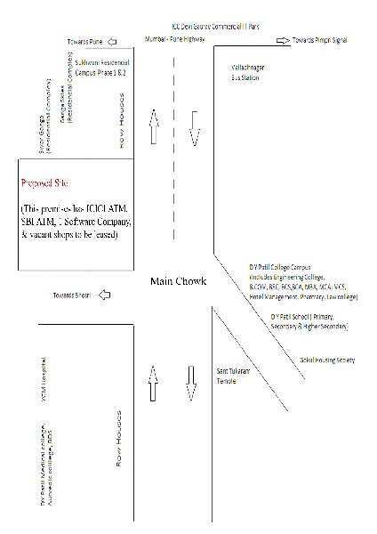  Office Space 825 Sq.ft. for Rent in Pimpri Chinchwad, Pune