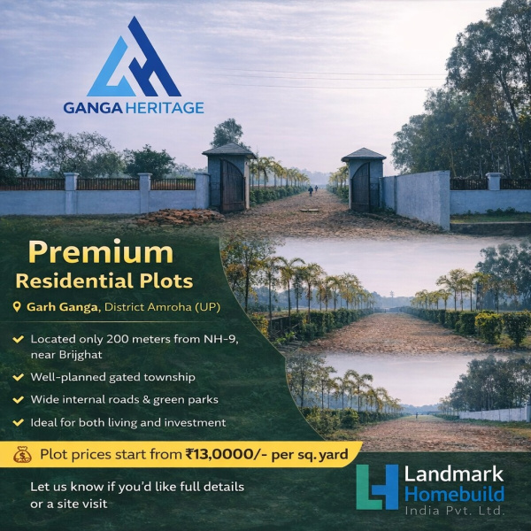  100 Sq. Yards Residential Plot for Sale in Brijghat, Amroha
