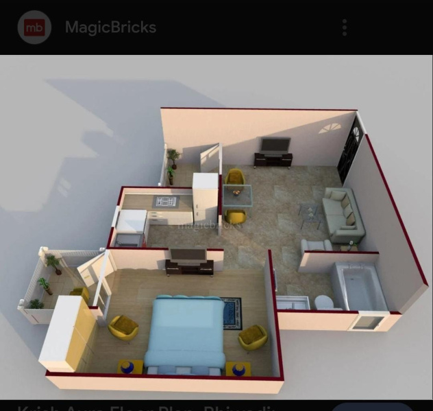 1 BHK 600 Sq.ft. Apartment for Sale in Alwar Bypass Road, Bhiwadi