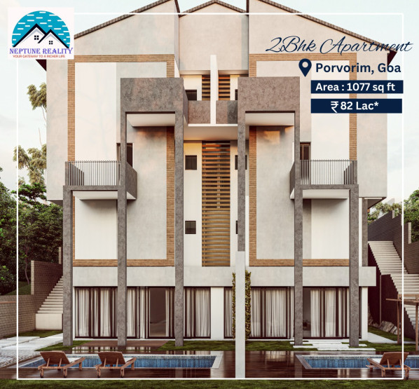 2 BHK Apartment 100 Sq. Meter for Sale in Defence Colony, Porvorim, Goa