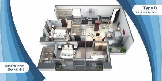 3 BHK Apartment 1485 Sq.ft. for Sale in Gota, Ahmedabad