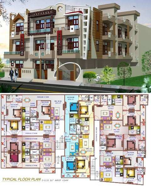 2 BHK Builder Floor 900 Sq.ft. for Sale in Dlf Ankur Vihar, Ghaziabad