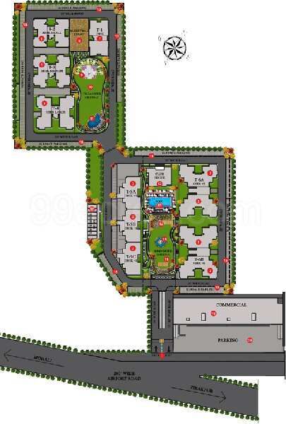 5 BHK Apartment 2190 Sq.ft. for Sale in Airport Road, Zirakpur