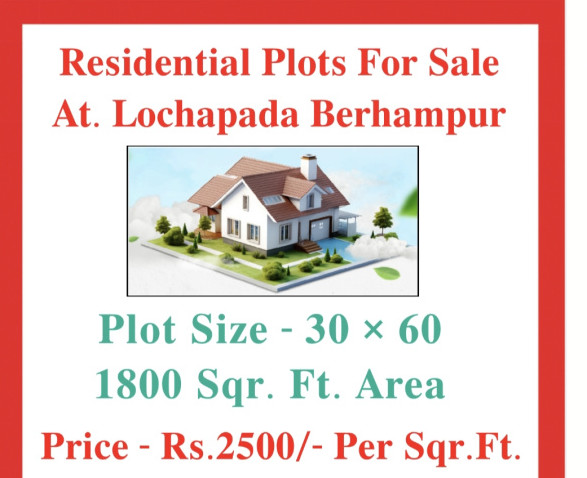  Residential Plot 1800 Sq.ft. for Sale in Lochapada, Berhampur