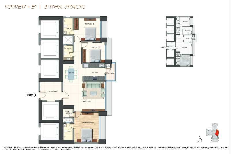 3 BHK Apartment 870 Sq.ft. for Sale in Western Express Highway, Malad East, Mumbai
