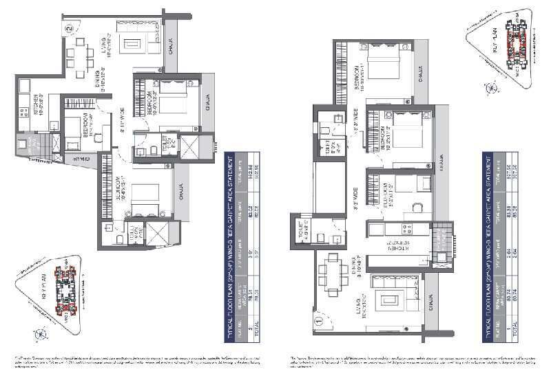 3 BHK Apartment 897 Sq.ft. for Sale in Thakur Village, Kandivali East, Mumbai