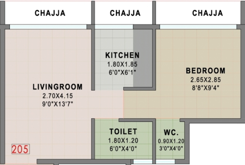 1 BHK Apartment 630 Sq.ft. for Sale in Sector 53 Dronagiri, Navi Mumbai
