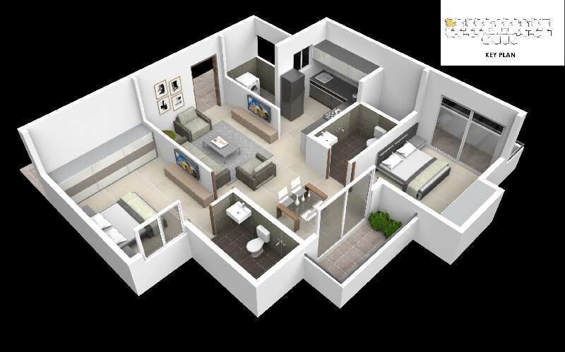 2 BHK Apartment 975 Sq.ft. for Sale in Chandapura, Anekal Road, Bangalore