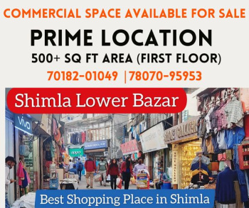  Commercial Shop for Sale in Lower Bazar, Shimla