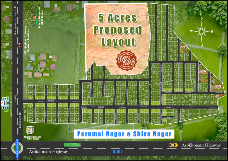  Residential Plot 1000 Sq.ft. for Sale in Thirukalikundram, Chennai