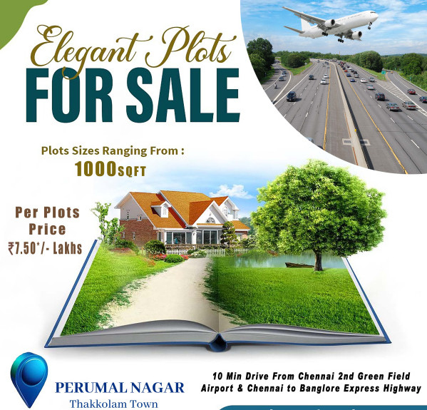  1000 Sq.ft. Residential Plot for Sale in Thakkolam, Vellore
