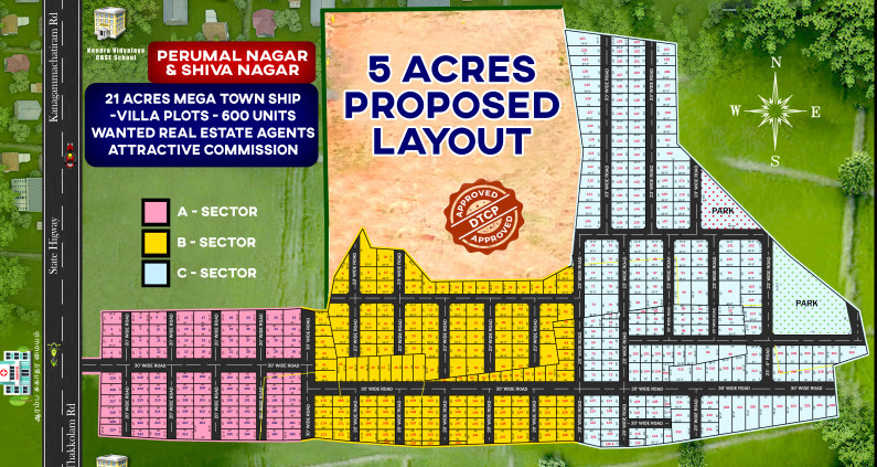  1000 Sq.ft. Residential Plot for Sale in Thakkolam, Vellore
