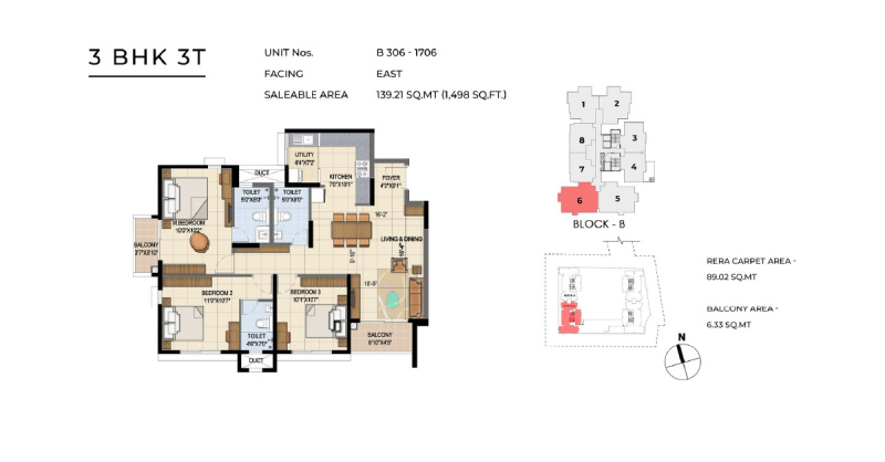 3 BHK Apartment 1498 Sq.ft. for Sale in Hosa Road Junction, Hosa Road Junction, Bangalore