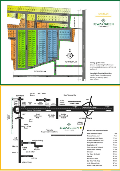  Residential Plot 200 Sq. Yards for Sale in Jewar, Gautam Buddha Nagar