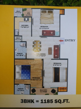 2 BHK Flat for Sale in Ganga Nagar, Bulandshahr