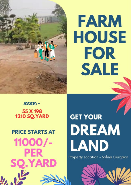  1200 Sq. Yards Agricultural/Farm Land for Sale in Ballabhgarh, Faridabad