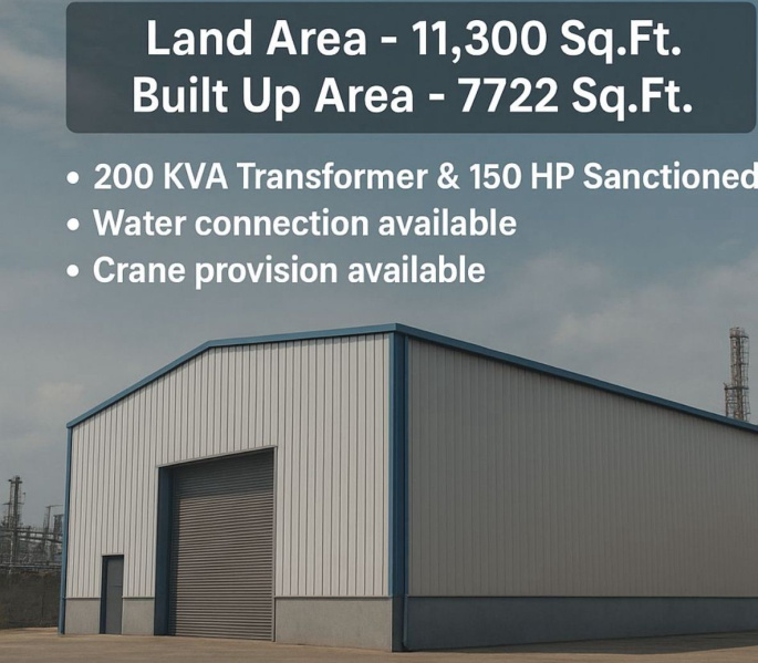  7722 Sq.ft. Factory for Rent in Chakan MIDC, Pune