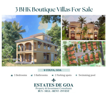 3 BHK Villa for Sale in Colva, South Goa, 
