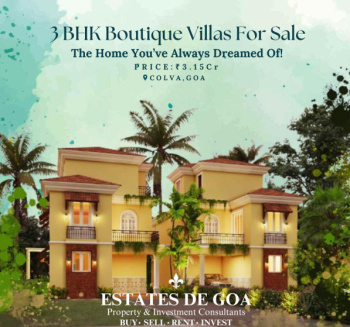 3 BHK Villa for Sale in Colva, South Goa, 