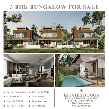 3 BHK Villa for Sale in Nuvem, South Goa, 