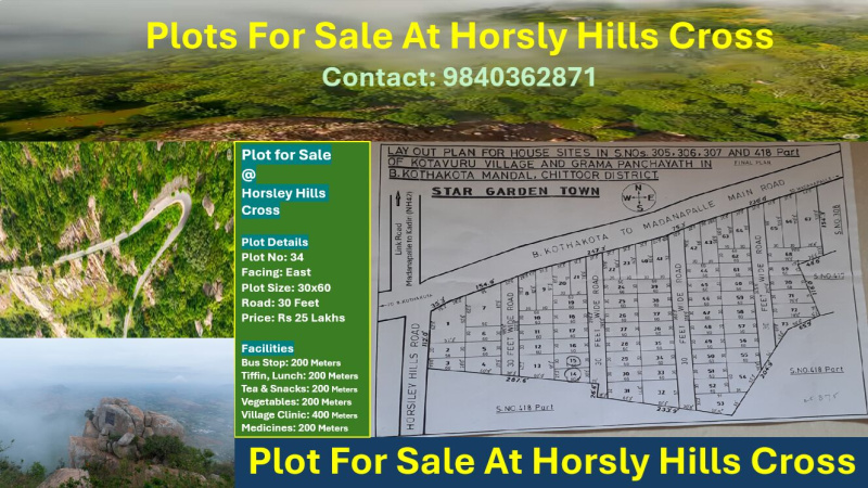  1800 Sq.ft. Residential Plot for Sale in B.Kothakota, Chittoor