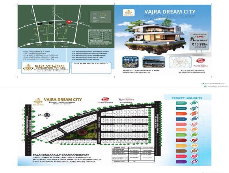 165 Sq. Yards Residential Plot for Sale in Kadthal, Rangareddy