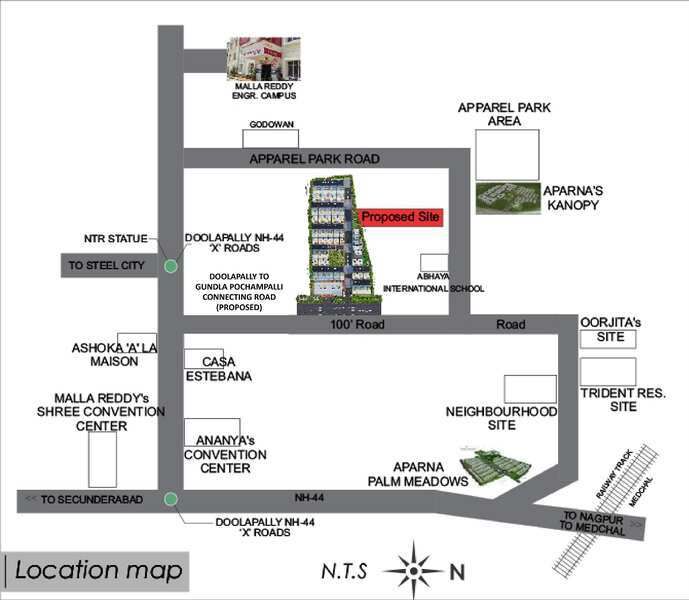 3 BHK Villa 2587 Sq.ft. for Sale in Adikmet, Hyderabad