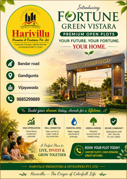  200 Sq. Yards Residential Plot for Sale in Gandigunta, Vijayawada