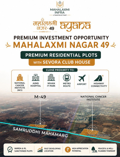 1250 Sq.ft. Residential Plot for Sale in Wardha Road, Nagpur