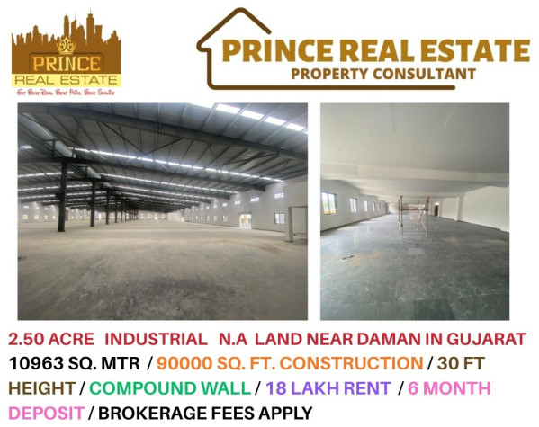  Warehouse 90000 Sq.ft. for Rent in Morai, Vapi