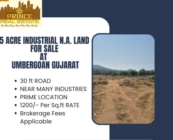  5 Acre Industrial Land for Sale in GIDC Umbergaon, Valsad