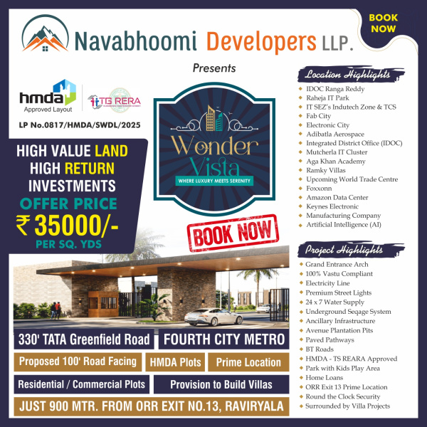  200 Sq. Yards Residential Plot for Sale in Kongara Kalan, Hyderabad