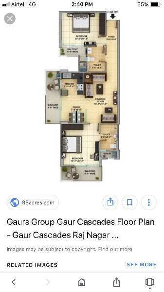 2 BHK Apartment 1180 Sq.ft. for Sale in Raj Nagar Extension, Ghaziabad