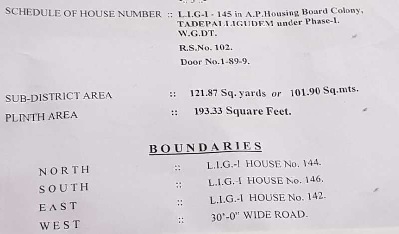  Residential Plot 130 Sq. Yards for Sale in Kalyana Mandapam, Tadepalligudem