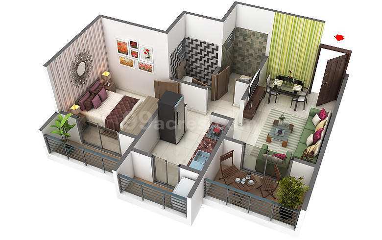 1 BHK Apartment 550 Sq.ft. for Sale in Sector 11