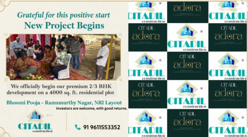 2 BHK 985 Sq.ft. Apartment for Sale in Ramamurthy Nagar, Bangalore