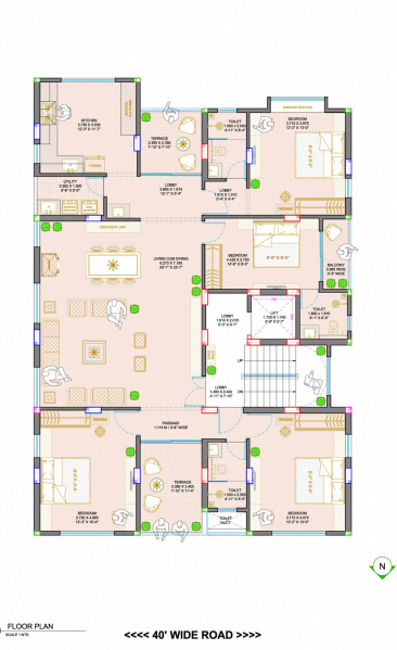 4 BHK 2860 Sq.ft. Apartment for Sale in Laxmi Nagar, Nagpur