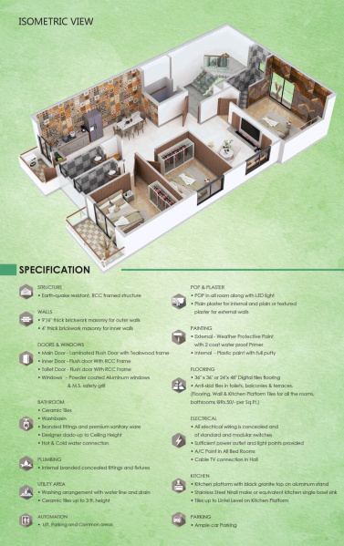3 BHK 1659 Sq.ft. Apartment for Sale in Trimurti Nagar, Nagpur