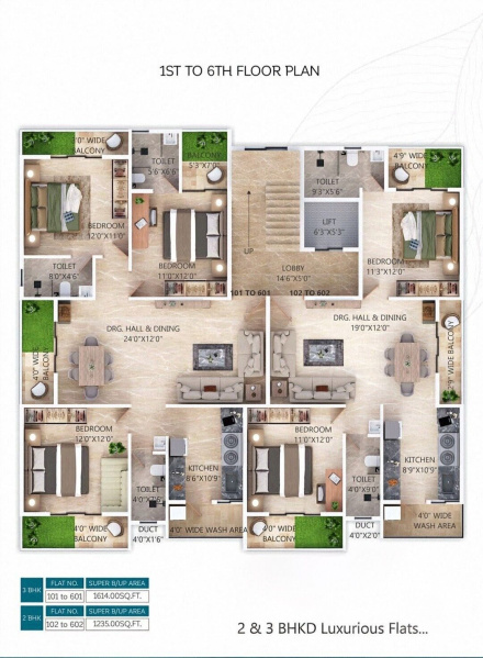 3 BHK 1614 Sq.ft. Apartment for Sale in Sone Gaon, Nagpur