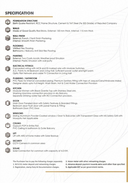 2 BHK 1235 Sq.ft. Apartment for Sale in Sone Gaon, Nagpur